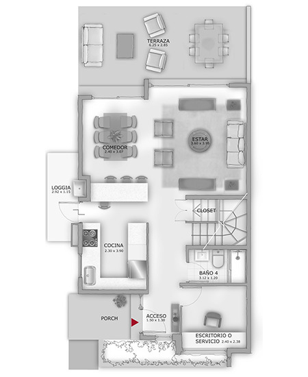 Planta Casa Gavilla 1